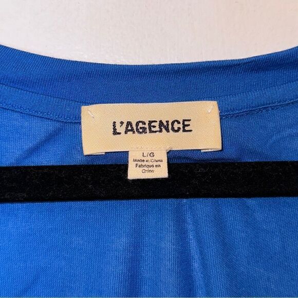 L’AGENCE Sleeveless Tank Top Blue Women’s Size Large - Picture 3 of 4